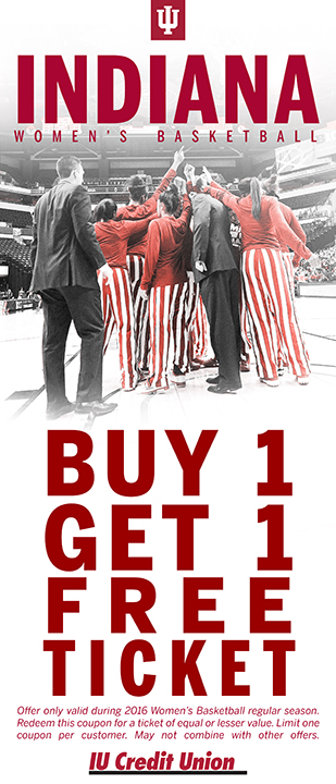 IU Women's Basketball BOGO Coupon